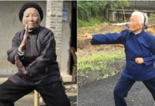 پیرزن ۹۸ ساله‌ چینی که استاد کونگ فو است
