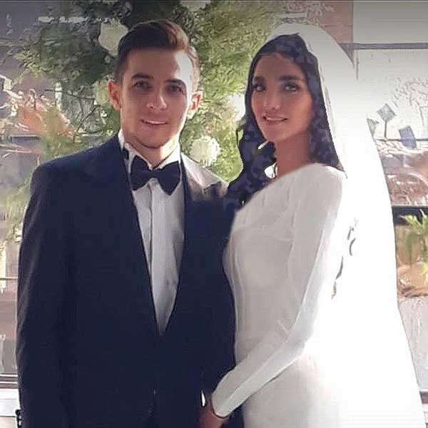 همسر فرشاد احمدزاده با انتشار عکسهایش خود را به رخ ترلان پروانه کشید + عکس لباس عروس میلیاردی
