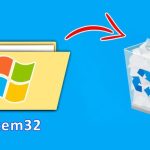 حذف پوشه system32 ویندوز