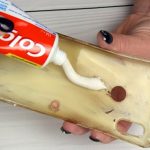 زرد شدن قاب شفاف گوشی