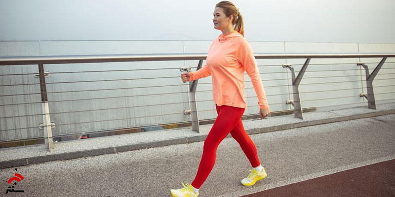 لاغری با پیاده